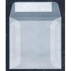 50 Pochettes papier blanc avec fenêtre et rabat pour CD MediaRange