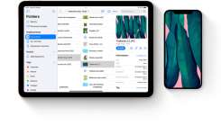 Stockez et partagez tous vos documents avec l’app Fichiers.