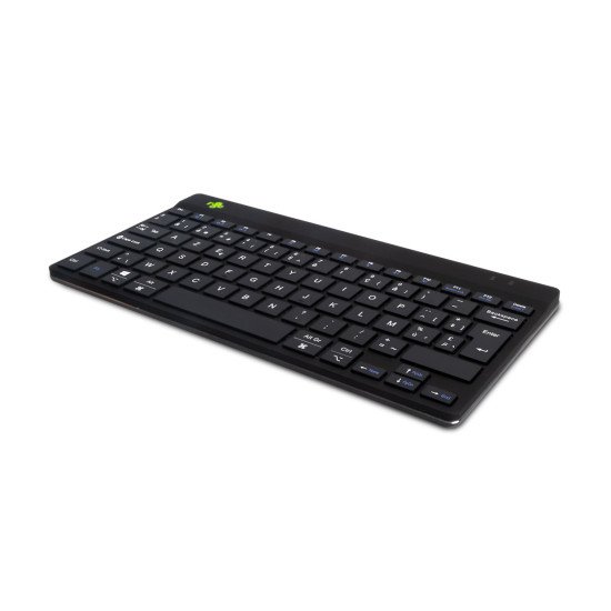 R-Go Tools Clavier ergonomique R-Go Compact Break, clavier compact avec logiciel de pause, AZERTY (BE), Bluetooth, noir