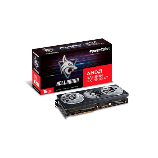 PowerColor Hellhound RX 7800 XT 16G-L/OC AMD Radeon RX 7800 XT 16 Go GDDR6