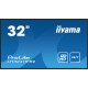 iiyama LH3241S-B2 affichage de messages En forme de kiosk 80 cm (31.5") LED 350 cd/m² Full HD Noir 24/7