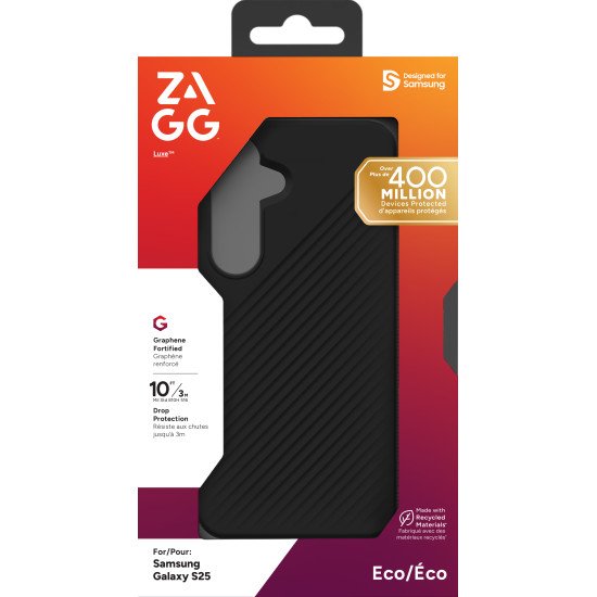 ZAGG Luxe coque de protection pour téléphones portables 15,8 cm (6.2") Housse Noir