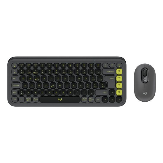 Logitech POP Icon Combo clavier Souris incluse Universel Bluetooth QWERTZ Suisse Graphite, Vert