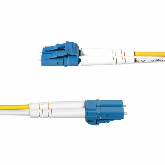 StarTech.com Câble Fibre Optique de 1m Duplex Monomode LC à LC (UPC) OS2, 9/125µm, 10G, Cordon Fibre Optique, Insensible à la Courbure, Faible Perte d'Insertion, Cordon Patch Fibre LSZH