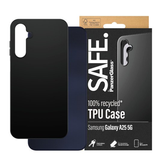 PanzerGlass SAFE. by Case Samsung New A24 5G Black coque de protection pour téléphones portables Housse Transparent