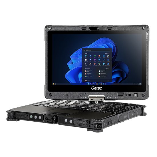 Getac V110 G7 i5-1235U Hybride (2-en-1) 29,5 cm (11.6") Écran tactile Full HD Intel® Core™ i5 8 Go DDR4-SDRAM 256 Go SSD Wi-Fi 6E (802.11ax) Windows 11 Pro Noir