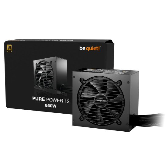 be quiet! PURE POWER 12 650W unité d'alimentation d'énergie 20+4 pin ATX ATX Noir