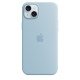 Apple Coque en silicone avec MagSafe pour iPhone 15 Plus - Bleu clair