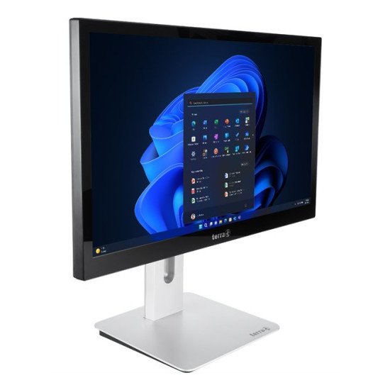 Wortmann AG TERRA 1000039 PC tout en un/station de travail Intel® Core™ i5 i5-12500 60,5 cm (23.8") 1920 x 1080 pixels PC All-in-One 8 Go DDR5-SDRAM 1 To SSD Windows 11 Pro Wi-Fi 6 (802.11ax) Noir, Argent