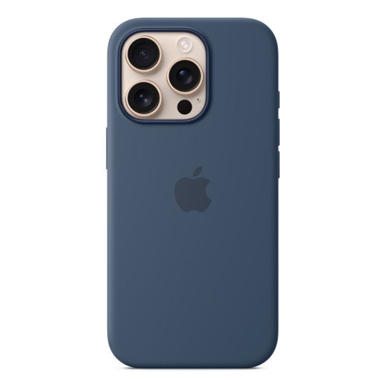 Apple Coque en silicone avec MagSafe pour iPhone 16 Pro - Denim