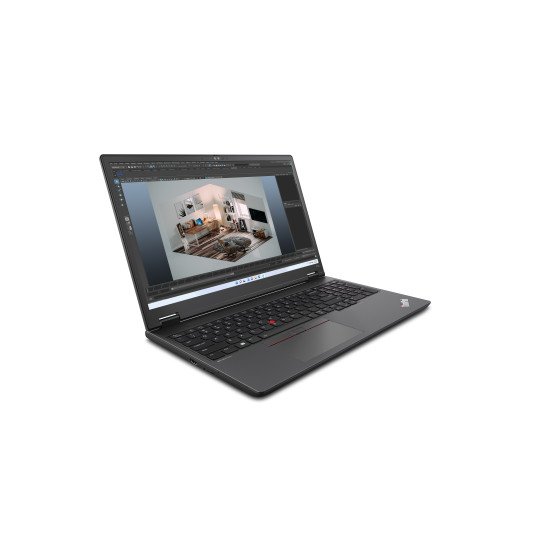 Lenovo ThinkPad P16v Intel Core Ultra 7 155H Station de travail mobile 40,6 cm (16") WUXGA 32 Go DDR5-SDRAM 1 To SSD NVIDIA RTX 2000 Ada Wi-Fi 6E (802.11ax) Windows 11 Pro Noir