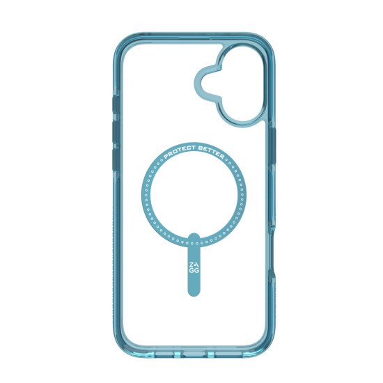 ZAGG Santa Cruz Snap coque de protection pour téléphones portables 17 cm (6.7") Housse Bleu, Transparent