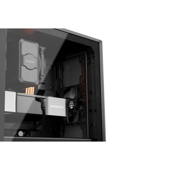 be quiet! Pure Base 501 Noir | Boîtier PC vitré , Mini ATX / Micro ATX / ATX, 2 ventilateurs Pure Wings 3 140 mm PWM