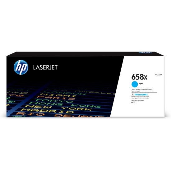 HP Toner cyan LaserJet 658X authentique grande capacité