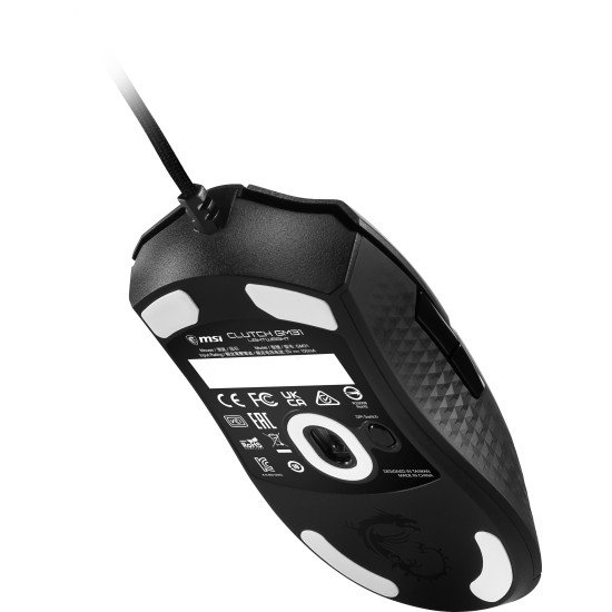 MSI CLUTCH GM31 LIGHTWEIGHT souris Jouer Droitier USB Type-A Optique 12000 DPI