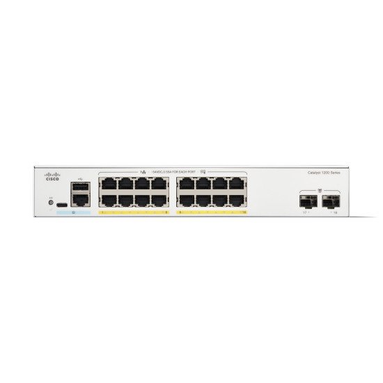 Cisco Catalyst 1200 Géré L2 Gigabit Ethernet (10/100/1000) Connexion Ethernet POE Gris