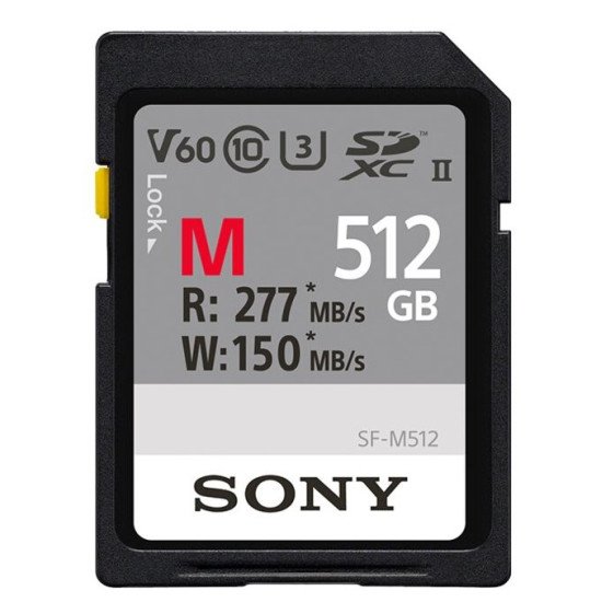 Sony SFM512/T2 mémoire flash 512 Go SDXC UHS-II Classe 10