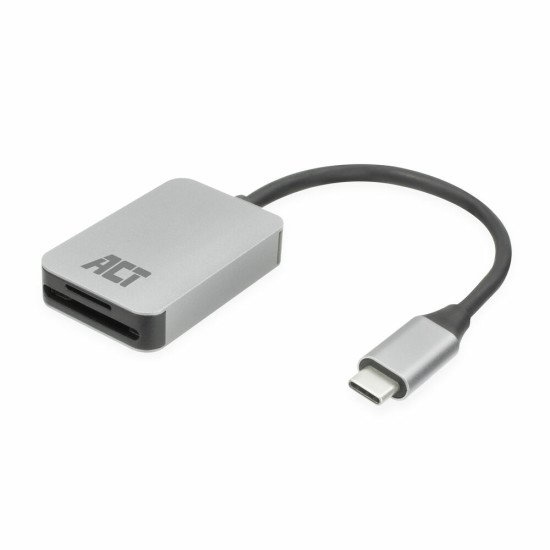 ACT AC7056 lecteur de carte mémoire USB 3.2 Gen 1 (3.1 Gen 1) Type-C Gris