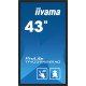 iiyama TF4339AS-B1AG affichage de messages Écran plat de signalisation numérique 108 cm (42.5") LED 500 cd/m² 4K Ultra HD Noir Écran tactile Intégré dans le processeur Android 24/7