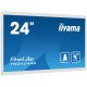 iiyama TW2424AS-W1 affichage de messages Panneau plat de signalisation numérique 60,5 cm (23.8") Wifi 250 cd/m² 4K Ultra HD Noir Écran tactile Intégré dans le processeur Android 24/7