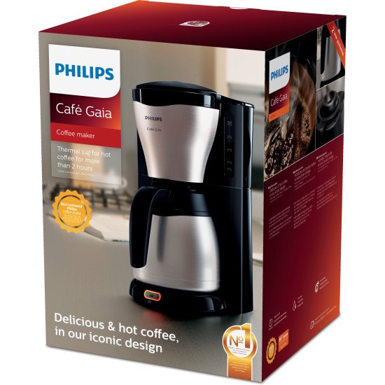 Philips Café Gaia Collection Café Gaia HD7546/20 Cafetière filtre, verseuse isotherme, métal