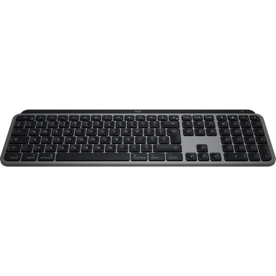 Logitech MX Keys S for Mac clavier Bureau RF sans fil + Bluetooth QWERTY US International Aluminium, Noir