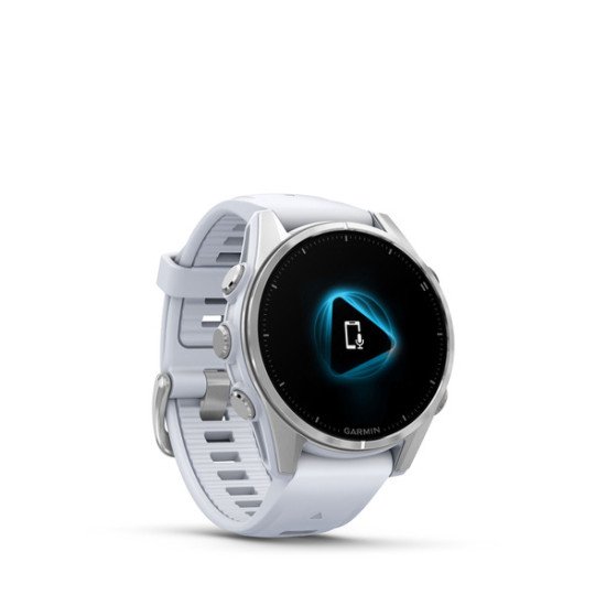 Garmin Fenix 8 3,3 cm (1.3") AMOLED 43 mm Numérique 416 x 416 pixels Écran tactile Argent Wifi GPS (satellite)