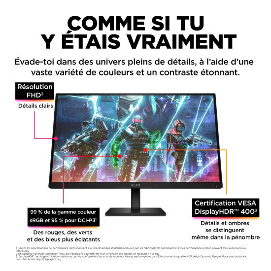 OMEN by HP Écran gamer FHD 240 Hz OMEN 27 pouces - OMEN 27s