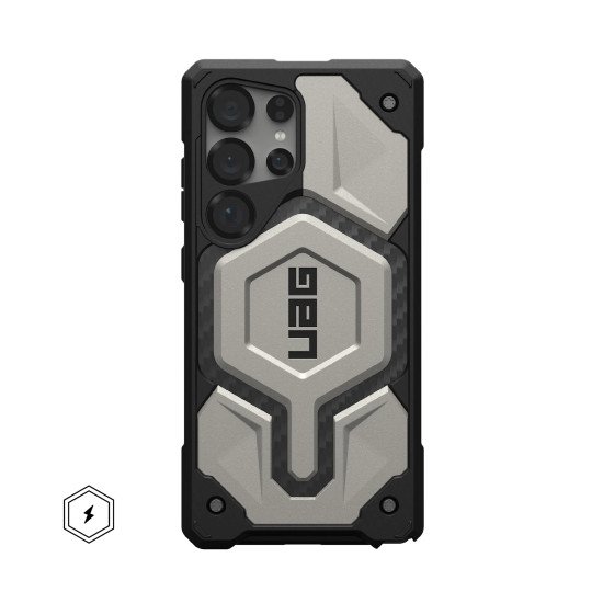 Urban Armor Gear Monarch Pro coque de protection pour téléphones portables 17,3 cm (6.8") Housse Noir, Titane