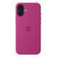 Apple Coque en silicone avec MagSafe pour iPhone 16 Plus - Fuchsia