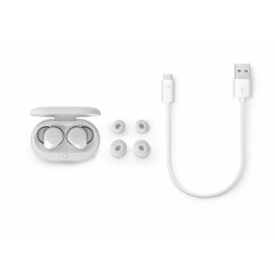 Philips TAT1209WT/00 écouteur/casque True Wireless Stereo (TWS) Ecouteurs Appels/Musique Bluetooth Blanc