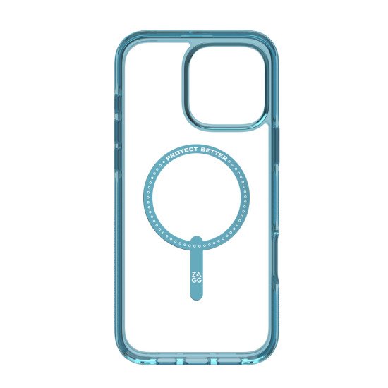 ZAGG Santa Cruz Snap coque de protection pour téléphones portables 17,5 cm (6.9") Housse Bleu, Transparent