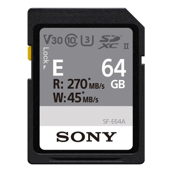 Sony SF-E64A 64 Go SDXC Classe 10