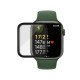 PanzerGlass PG Apple Watch 7 40mm Black Protecteur d'écran Transparent Verre trempé, Polyuréthane thermoplastique (TPU)