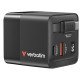 Verbatim GaN Charger 65W Universel Noir Secteur Charge rapide Intérieure