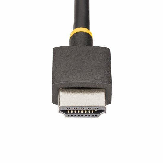 StarTech.com Câble Adaptateur HDMI vers DisplayPort de 30cm, 8K 60Hz, Convertisseur Vidéo Actif HDMI 2.1 vers DP 1.4, Câble HDMI vers DisplayPort 1.4, Alimenté par Bus USB avec Câble Inclus