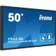 iiyama TF5039AS-B1AG affichage de messages Écran plat de signalisation numérique 125,7 cm (49.5") LED 500 cd/m² 4K Ultra HD Noir Écran tactile Intégré dans le processeur Android 24/7