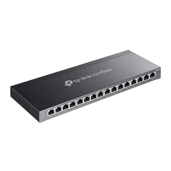 TP-Link Omada SG2016P commutateur réseau Géré L2/L2+ Gigabit Ethernet (10/100/1000) Connexion Ethernet POE Noir