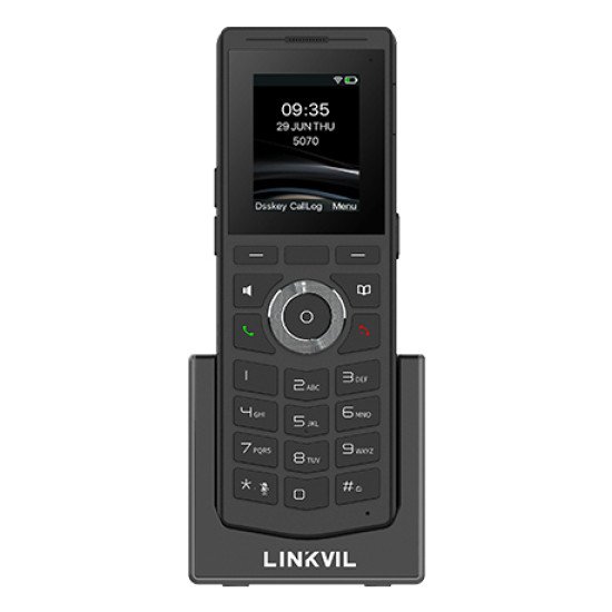 Fanvil W610W téléphone fixe Noir 4 lignes Wifi