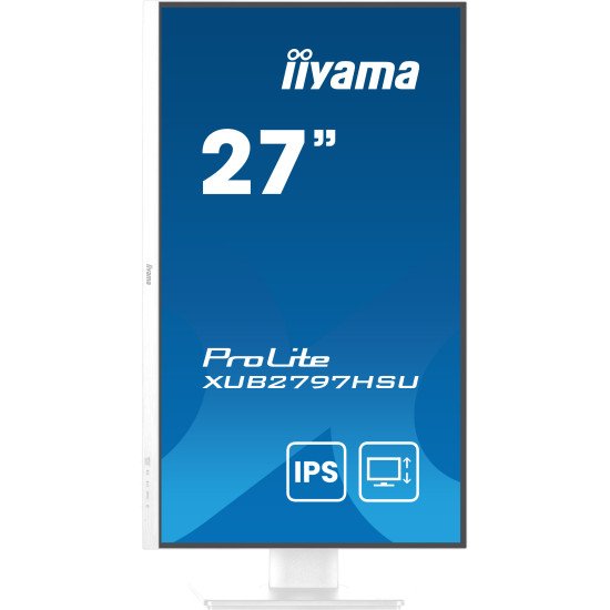 iiyama ProLite XUB2797HSU-W2 écran PC 68,6 cm (27") 1920 x 1080 pixels Full HD LED Blanc