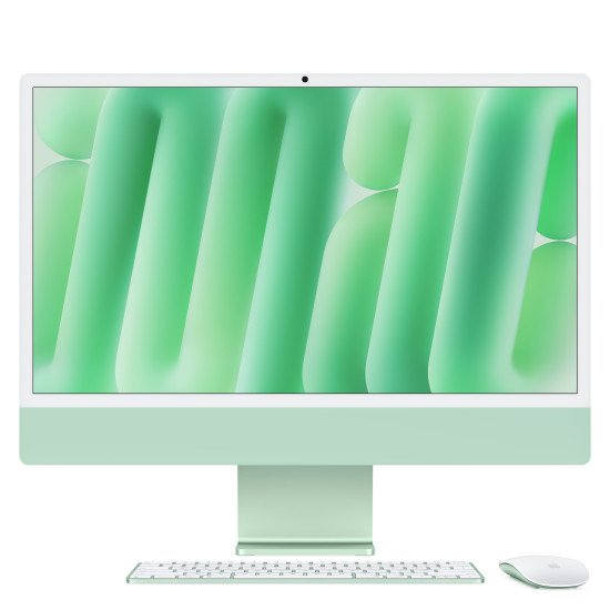 Apple iMac Apple M M4 59,7 cm (23.5") 4480 x 2520 pixels PC All-in-One 16 Go 512 Go SSD macOS Sequoia Wi-Fi 6E (802.11ax) Vert