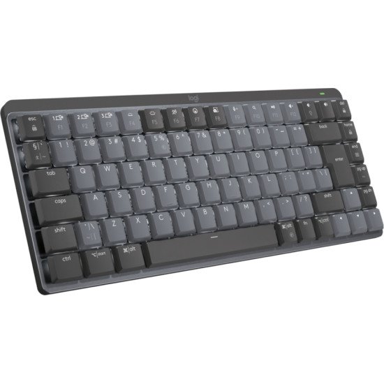 Logitech MX Mini Mechanical clavier RF sans fil + Bluetooth QWERTY US International Graphite, Gris