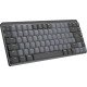 Logitech MX Mini Mechanical clavier RF sans fil + Bluetooth QWERTY US International Graphite, Gris