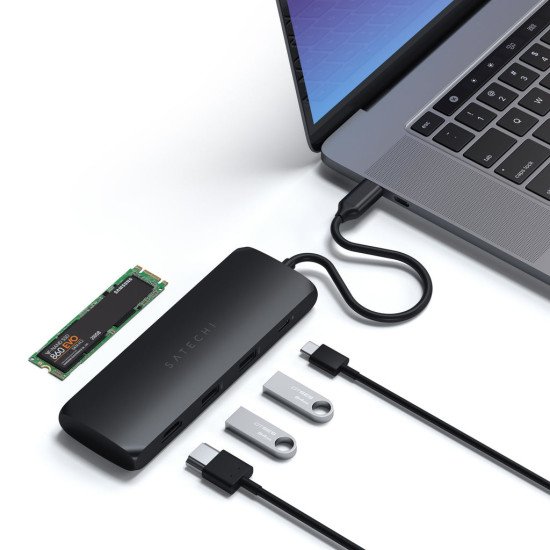 Satechi ST-UCHSEK station d'accueil Avec fil USB 3.2 Gen 2 (3.1 Gen 2) Type-A Noir