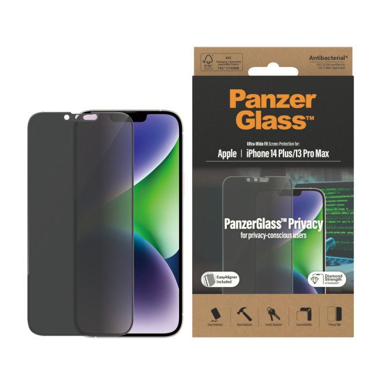 PanzerGlass P2785 écran et protection arrière de téléphones portables Protection d'écran transparent Apple 1 pièce(s)