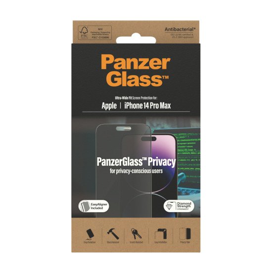 PanzerGlass P2786 écran et protection arrière de téléphones portables Protection d'écran transparent Apple 1 pièce(s)