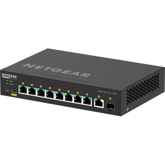 NETGEAR GSM4210PD-100EUS commutateur réseau Géré L2/L3 Gigabit Ethernet (10/100/1000) Connexion Ethernet, supportant l'alimentation via ce port (PoE) Noir