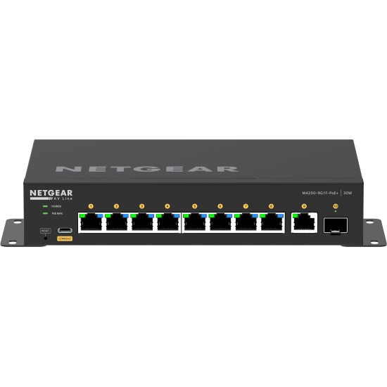 NETGEAR GSM4210PD-100EUS commutateur réseau Géré L2/L3 Gigabit Ethernet (10/100/1000) Connexion Ethernet, supportant l'alimentation via ce port (PoE) Noir