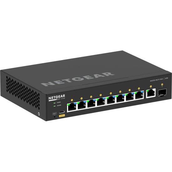 NETGEAR GSM4210PD-100EUS commutateur réseau Géré L2/L3 Gigabit Ethernet (10/100/1000) Connexion Ethernet, supportant l'alimentation via ce port (PoE) Noir