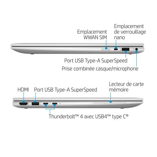 HP Elite x360 1040 G9 i5-1235U Hybride (2-en-1) 35,6 cm (14") Écran tactile WUXGA Intel® Core™ i5 16 Go DDR5-SDRAM 512 Go SSD Wi-Fi 6E (802.11ax) Windows 11 Pro Argent